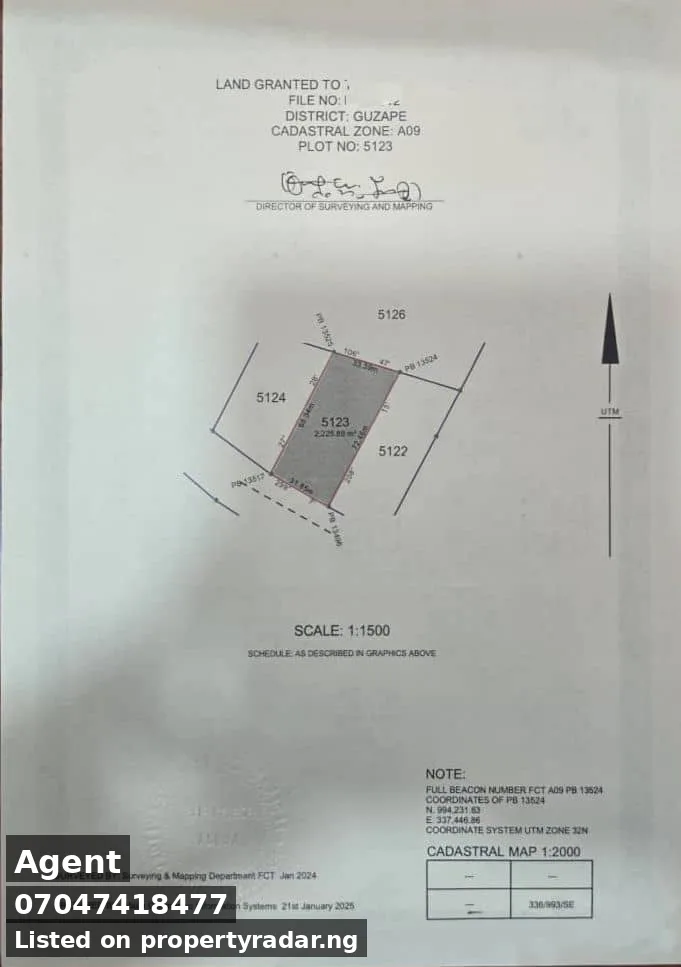 Land In Guzape For Sale in Abuja (FCT)